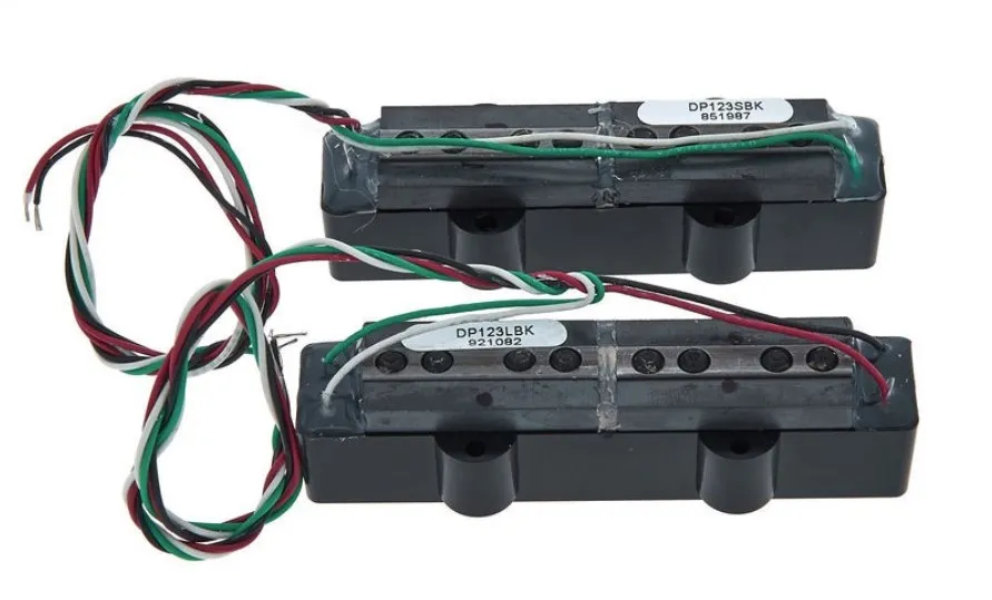 DiMarzio DP123 Model J – Black Jazz Bass Pickup Set - Guitar